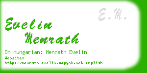 evelin menrath business card